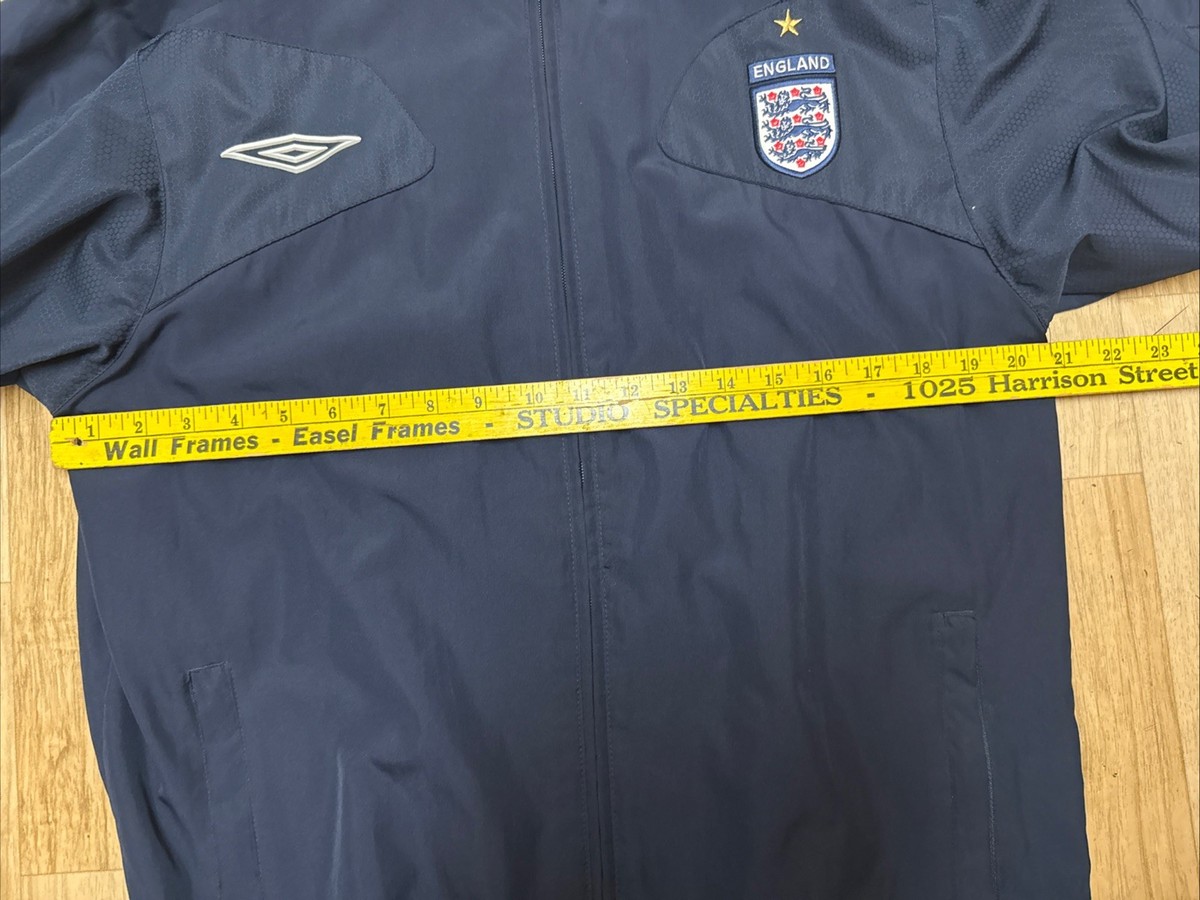 Umbro England ジャージ セット ENGLAND Men's 2000s FOOTBALL SOCCER TRACKSUIT UMBRO NAVY Blue Sz S