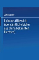 Alexander Zahlbruckner | Lichenes | Taschenbuch | Deutsch | Ii | Springer Vienna