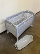 Hauck Sleep & Play Center 4 in 1 Travel Cot In Grey / Stars - Folding - NEW