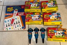 Hot Dots Jr. Huge Lot plus 3 working dog pens included