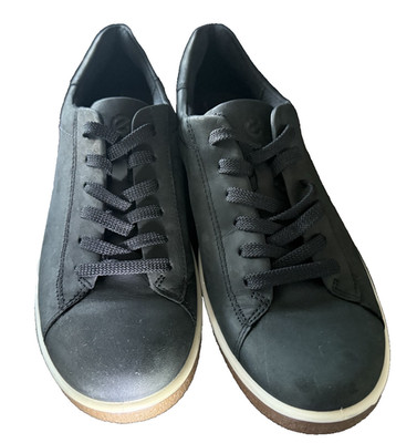 ECCO Soft 7 Black Leather Sneakers EU 40 US 6-6.5 Men s / 9-9.5 Women s Low Top