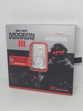 PAMP Call of Duty Modern Warfare III 1 oz .999 Silver Bar w/ Pendant Frame & Box