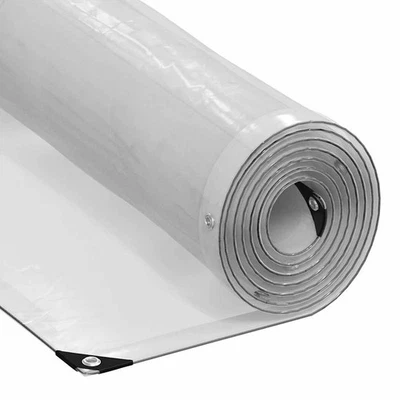 Bâche transparente avec œillets 5x5 m polyéthylène bâche claire vidaXL - Photo 1/4