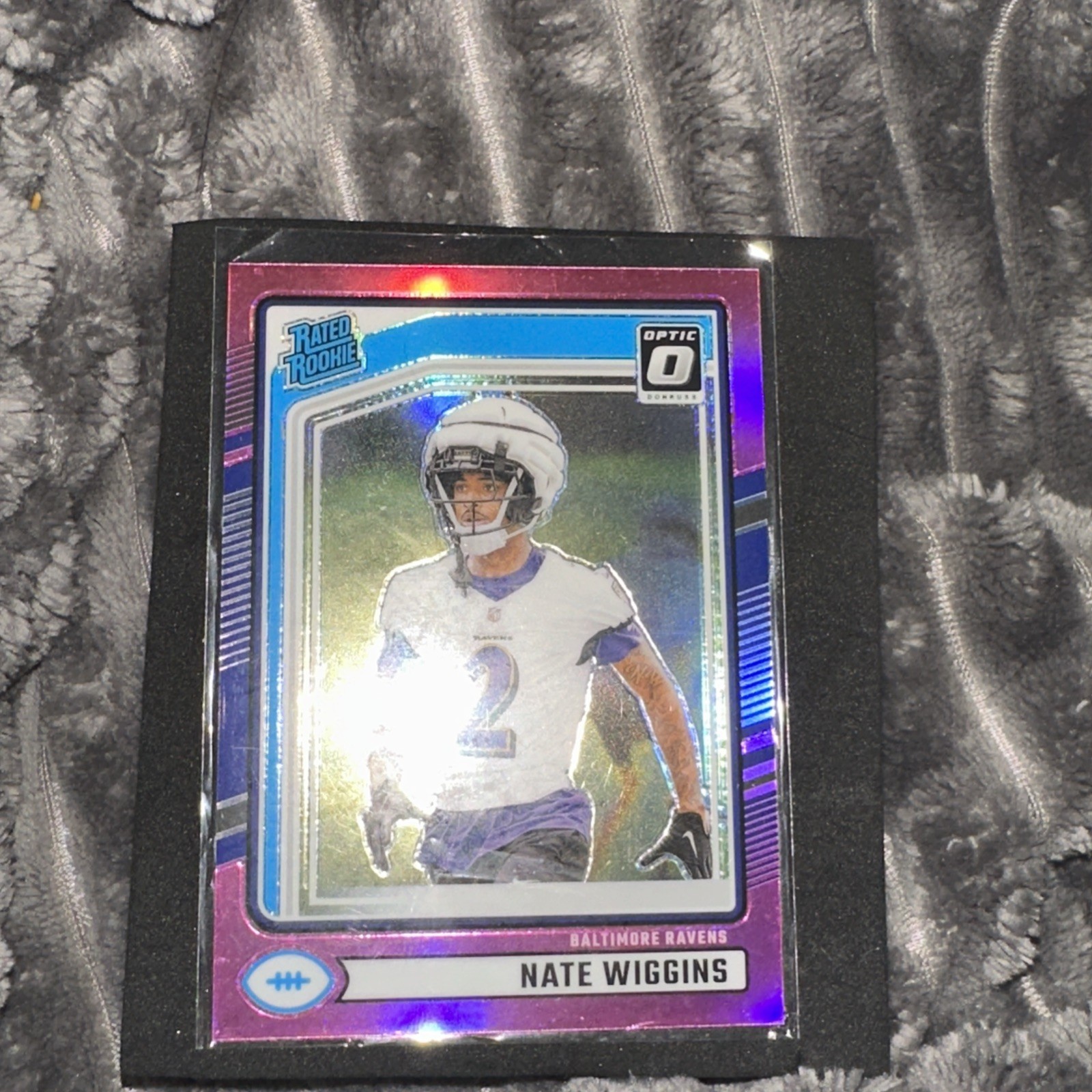2024 Panini Donruss Optic Rated Rookie Nate Wiggins #281 Pink Prizm (RC)