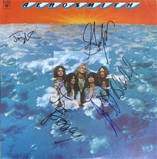 Aerosmith Band Autographed Record Album Steven Tyler Joe Perry +3 JSA XX91736