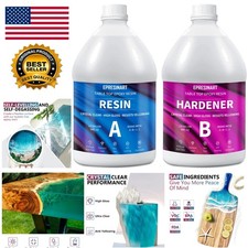 Professional Quality Crystal Clear Epoxy Resin 1 Gallon for Artists  Crafters