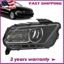 For Ford Mustang 2013-2014 HID/Xenon w/LED Projector Headlight Passenger Side