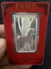 Silver 2014 Pamp Lunar Calendar Series Horse 1 Oz Bar Sealed On Card