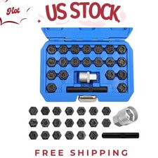 22pcs Wheel Locking Nut Key Kit For Vw Vag - Anti-theft Lug Removal Tool Set