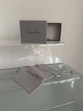  Christian Dior Empty Silver Box with Pouch
