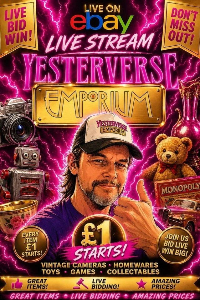 £1 STARTS Collectables, Comics, Pokemon, Cameras, Toys, Kitchenware + MORE