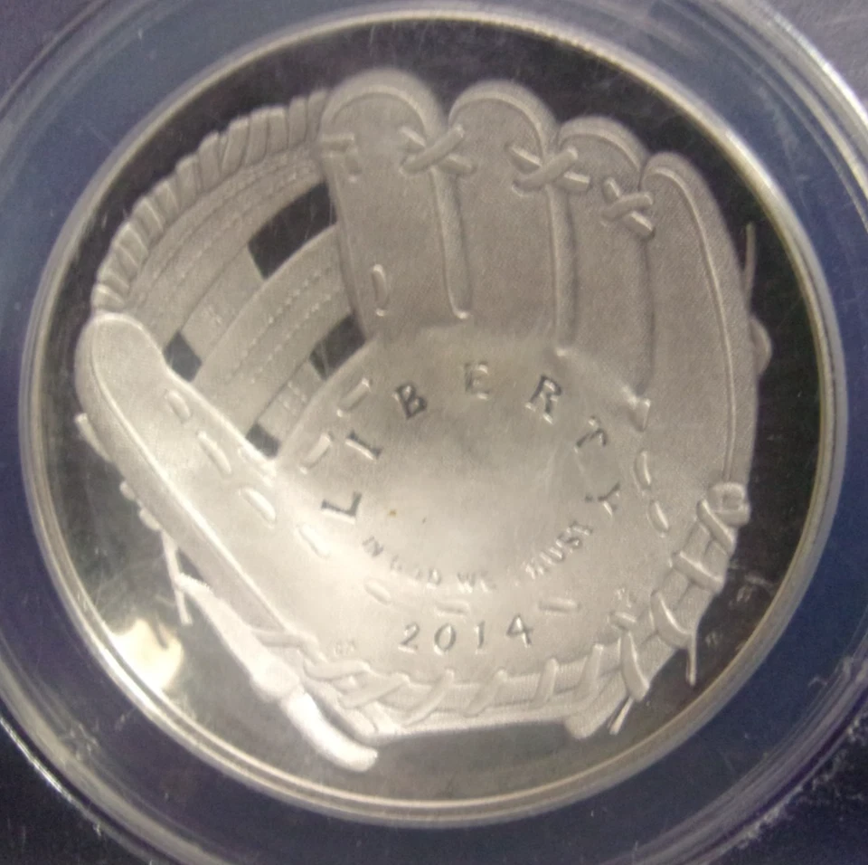2014-P Hall of Fame Baseball Silver Dollar PROOF ANACS PF 69 DCAM *DN* - Image 2 of 4