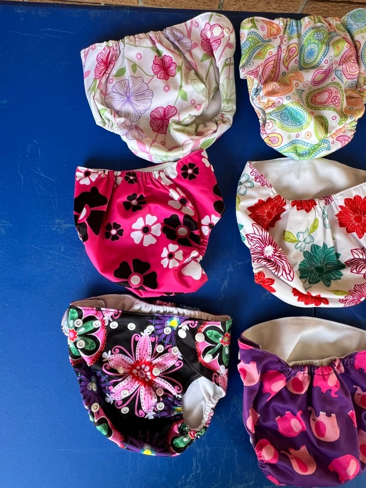 Pañales lavables reutilizables para bebé pañal cierre a presión un inserto de tela Grovia Foto 2 de 4