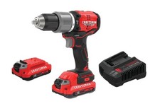 Craftsman V20 Brushless Rp Cordless 1/2 Inch Hammer Drill With Two 2.0 Ah