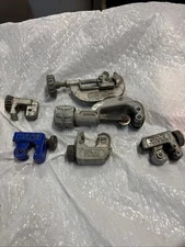 LARGE AND MINI TUBING CUTTERS, COPPER PIPE TUBE, LOT OF 6 FREE SHIP READ BELOW