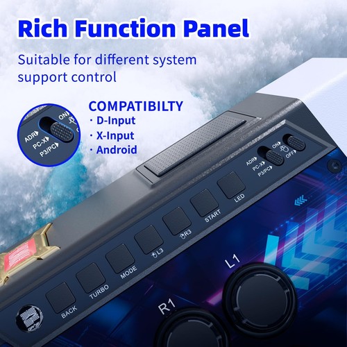 qanba Q3 Obsidian Silent Arcade Joystick Multifunction Edition for PC (Fighti... - Picture 7 of 9