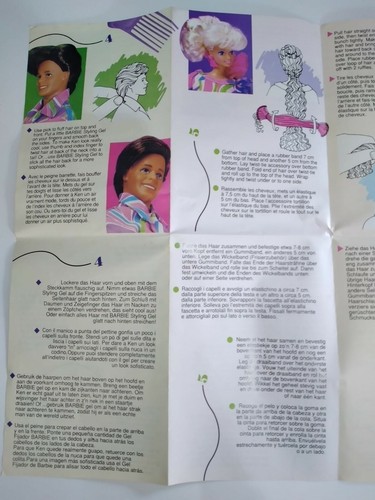 Catalogo 1991 Barbie Super Chioma vintage originale dépliant art. 1709 - Foto 4 di 9
