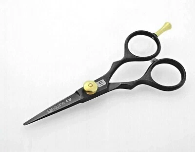 SANGUINE SCISSORS Black Hair Scissors Hairdressing Scissors Barber Scissors 5" (12.7 cm) JAG Cuts