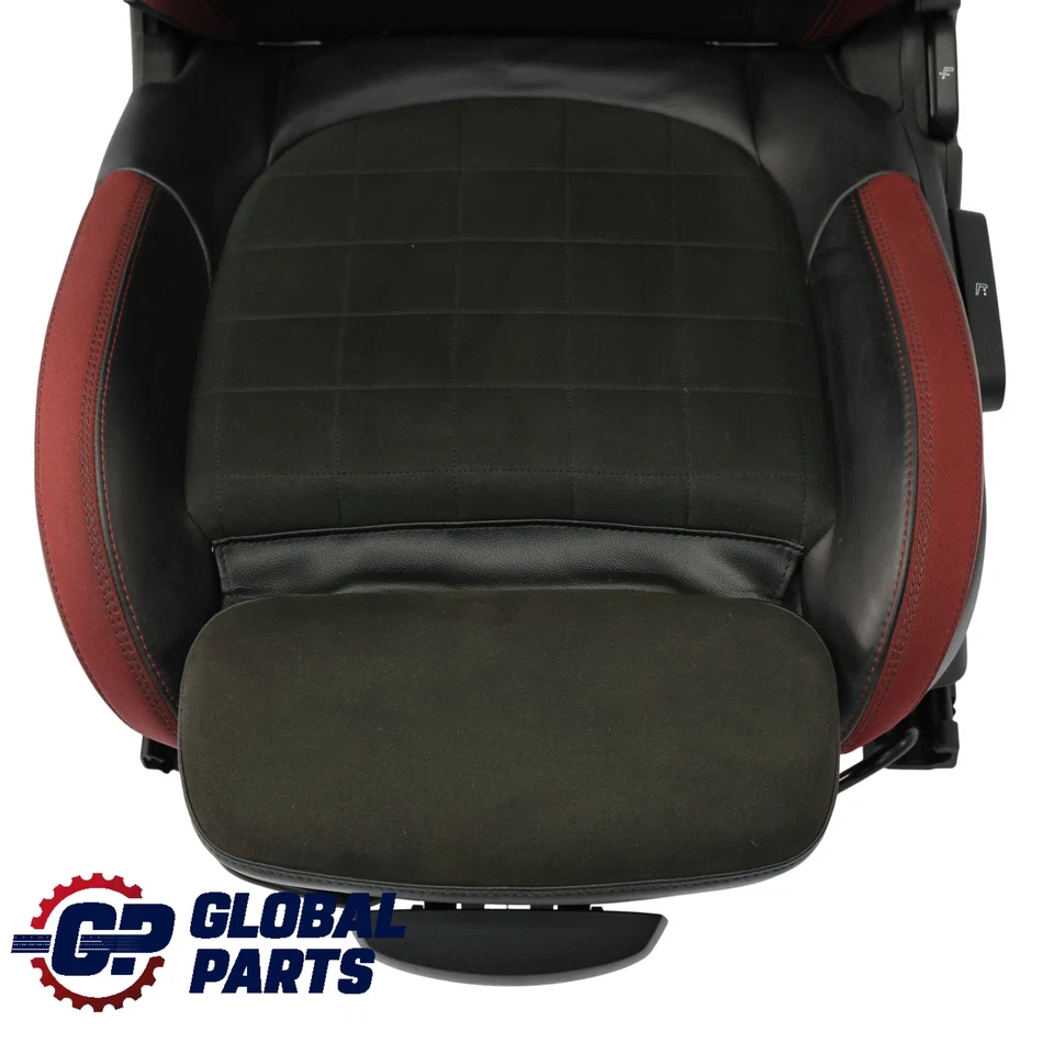 Sedile anteriore Mini F56 F60 JCW Dinamica Sport Sinistro Rosso Nero Mezza Pelle - Imagen 3 de 4