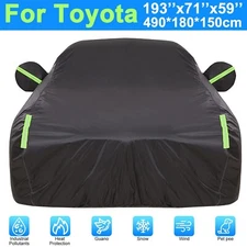 Full Car Cover Outdoor Waterproof Sun All Weather Protection For Toyota Corolla