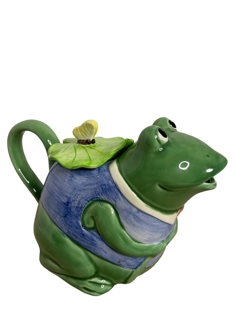 Vintage Hand painted Otagiri Freddy the Frog Teapot, Design by
