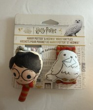 Harry Potter Baby Infant Wrist Rattles with Harry  Hedwig Owl - NEW n