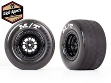 Traxxas 9475 Wheels  Tires Weld gloss black wheels, tires, foam inserts 2 