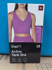 NWT GapFit Active Tank Bra Moisture Wicking Stretch Xl X-LARGE Rosebud Am19