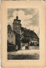 Old postcard postcard Rothenburg-Weisser Turm GERMANY (1075553)