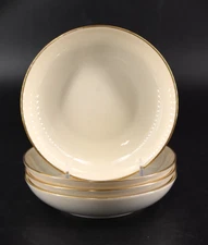 Set Of 4 Vintage Lenox “Special” Ivory 5" Berry Dessert Porcelain Bowls 24K