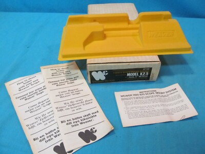WEAVER K2.5 1100/870 SCOPE MOUNT SYSTEM DUAL X RETICLE RIFLE SCOPE EMPTY BOX