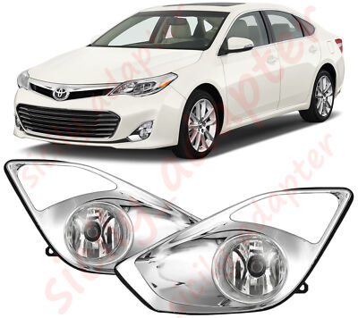 Front Bumper Fog Lights Lamps w/Wiring Switch Kit for 2013-2015 Toyota Avalon