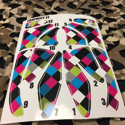 NEW KM Paintball Prophecy Loader Hopper Wrap - Ramstein Checkers