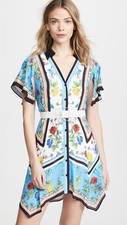 Alice + Olivia “Conner” handkerchief shirtdress S NWOT