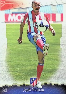 2008-09 Mundicromo Fichas la Liga 2009 Atletico Madrid Paulo Assuncao da Silva