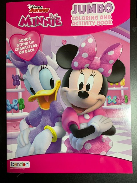 DISNEY MINNIE JUMBO COLORING AND ACTIVITY BOOK BONUS STAND UP ...