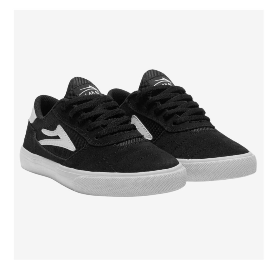 Lakai Cambridge Kids' Skate Shoes Black/White Suede Trainers Size UK 4 RRP £55 image 3