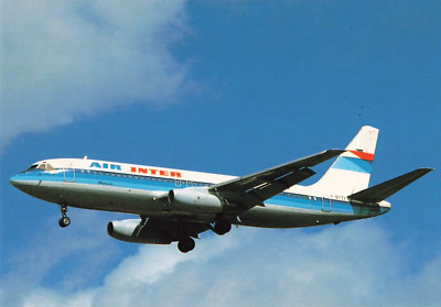 Postcard Airline AIR INTER Mercure F-BTTI CC9.