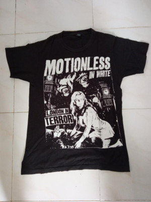 Motionless In White London In Terror Basic Black short sleeve T shirt