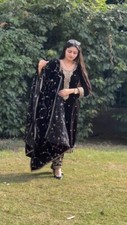 New Attractive Viscose Velvet Salwar Kameez With Dupatta For Women  Girls