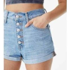 AERO Sz 4 Button Fly Mom Jean Shorts