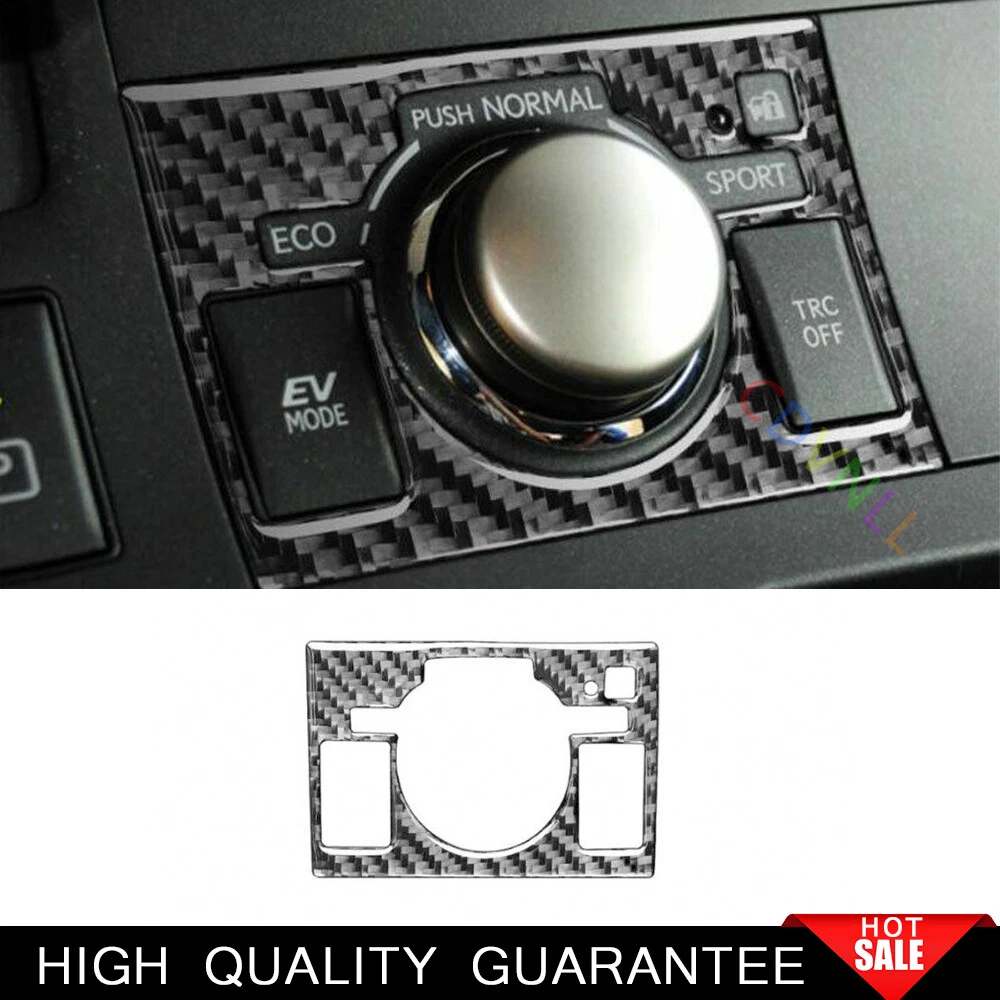 For Lexus CT200h 2014-2017 Real Carbon Fiber Driving Mode Switch Button Cover