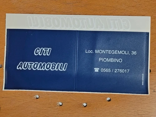 INSURANCE STAMP HOLDER windshield sticker with dealer advertising