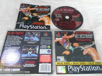 ECW Hardcore Revolution PS1 (KOMPLETT) Black Label Wrestling Sony Playstation