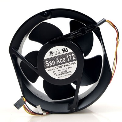 1PC 109E1748C503 48V 0.61A 4-wire cabinet transformer box cooling fan #