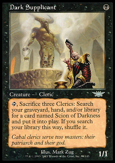 Magic the Gathering MTG Dark Supplicant (64) Legions LP | eBay