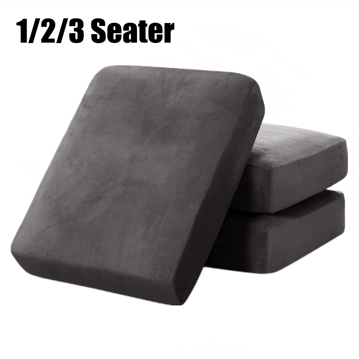 1/2/3 Seater Velvet Sofa Seat Covers Stretch Cushion Slipcovers