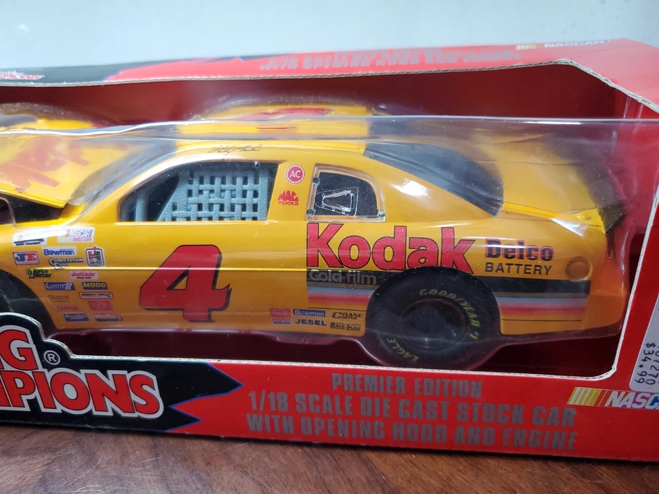 Racing Champions 1:18 1998 Diecast Car #4 Sterling Marlin Kodak Film Chevrolet - Image 4 of 4