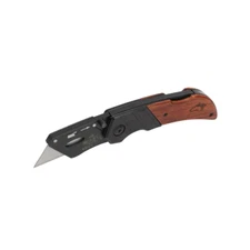 Wood Handle Folding Lock-Back Utility Knife