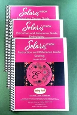 Baby Lock Solaris BLSA3 Sewing / Embroidery / Emboidery Design / Manual Set